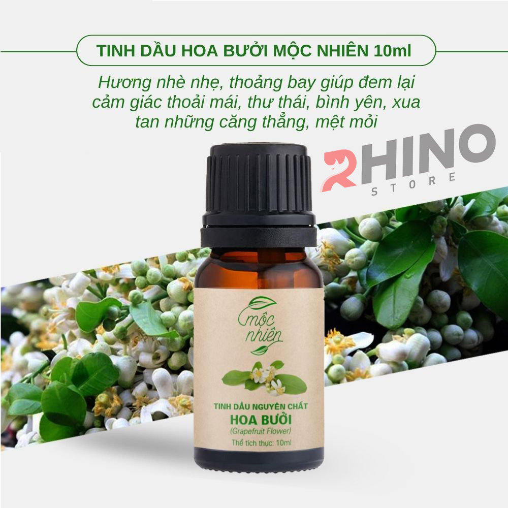 Tinh dầu Nhà Mộc nguyên chất Rhino T101 có kiểm định, treo xe, kẹp điều hòa: 10ml
