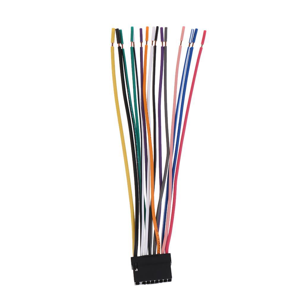 2X Audio Speaker Connector Wire Harness For  CDA-9887 Aftermarket Radio