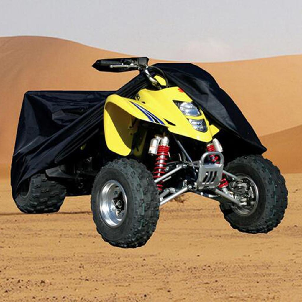 Black ATV Quad Bike Waterproof Dustproof Anti-UV Protector Cover