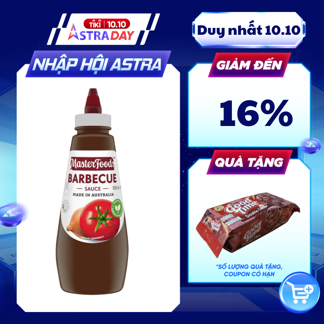 Sốt BBQ MasterFoods 500ml (Úc) - Date: 22/05/2023