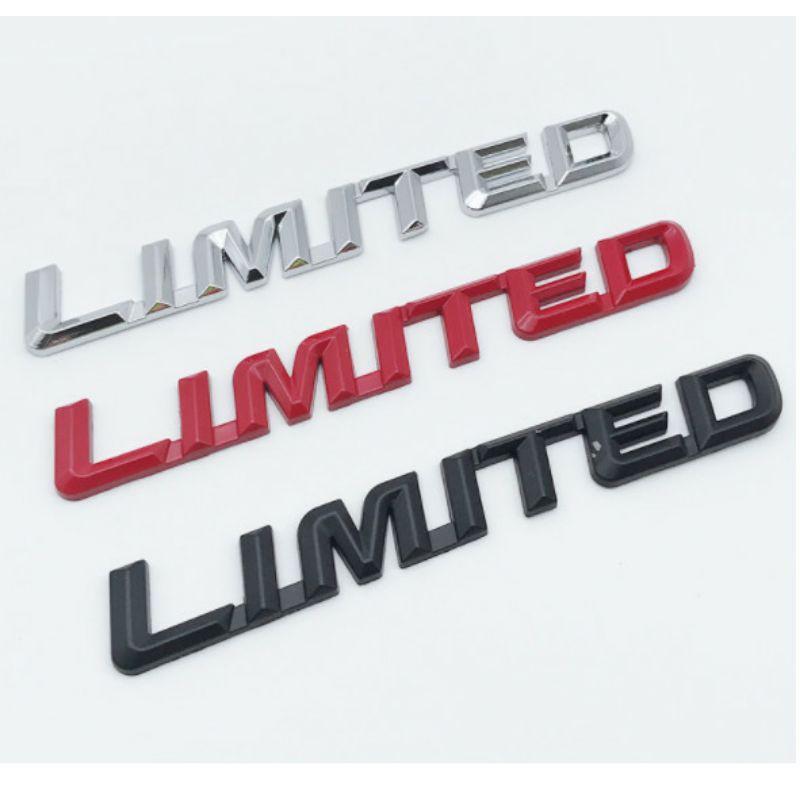 Tem limited kim loại trang trí xe hơi cực đẹp