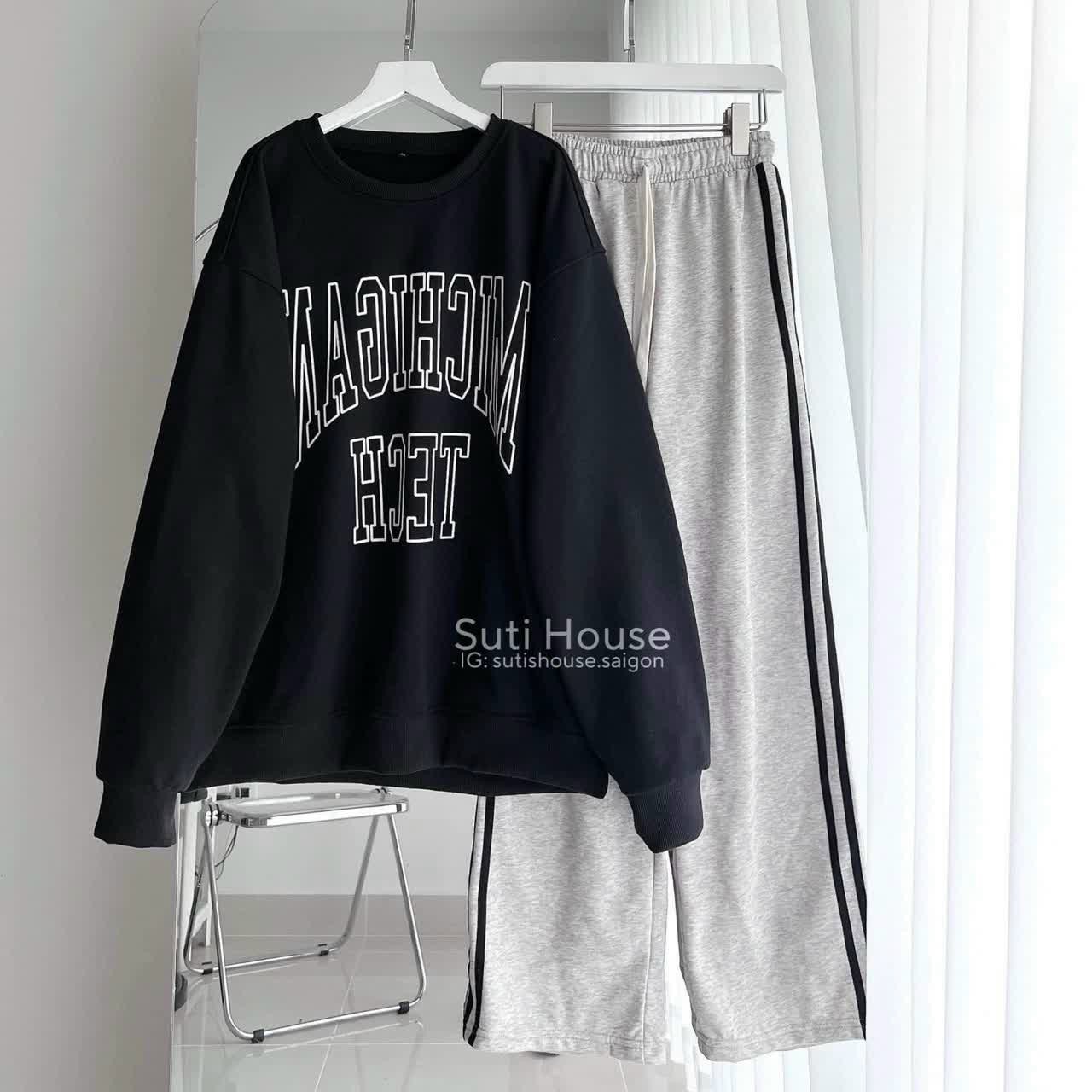 Áo nỉ chữ Michigan, áo Sweater MICHIGAN TECH chất nỉ đẹp, Áo Sweater nỉ in chữ Hàn Quốc- Nỉ ngoại dài tay dáng rộng Ulzzang, Áo Nỉ Nam Nữ, áo chui đầu tay dài gấu quần unisex, áo khoác hoodie nam nữ