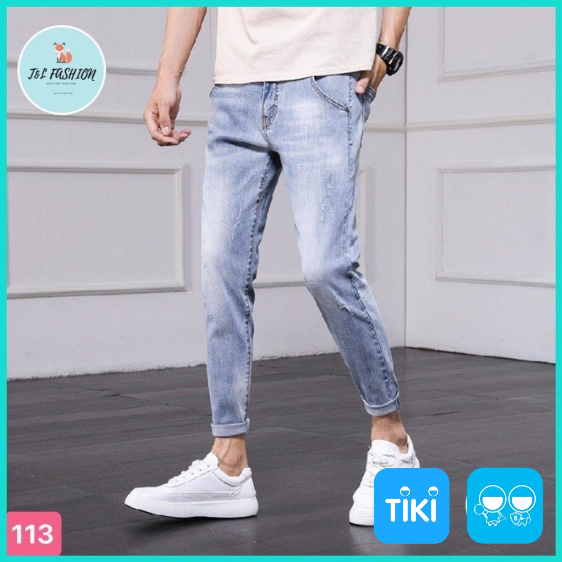 Quần Jean Nam, Quần Bò Nam kiểu mới hot trend phong cách hàn quốc msa12