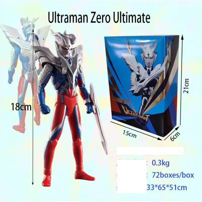 Mô hình khớp siêu nhân điện quang Ultraman Zero Ultimate 18cm