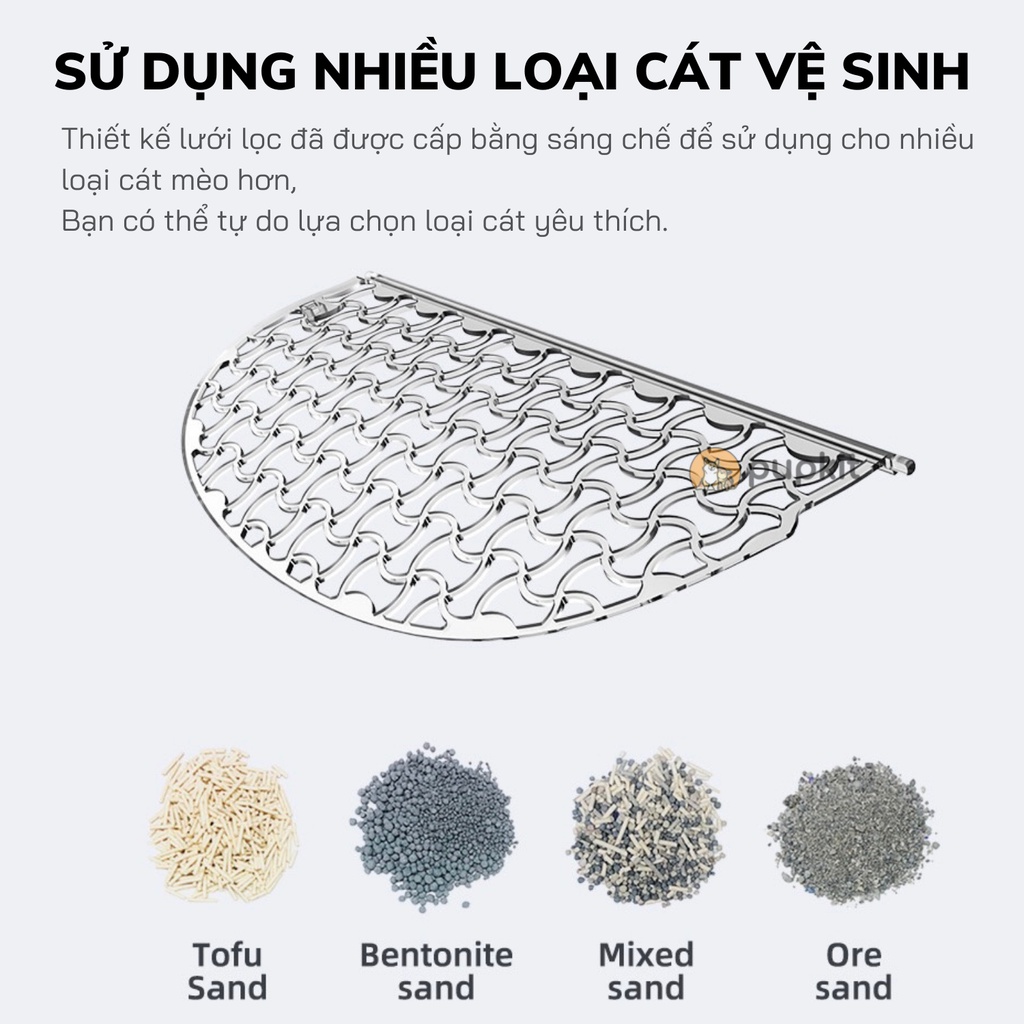 [Hot] Nhà vệ sinh cho mèo thông minh thế hệ mới- Có APP điều khiển( tặng kèm 2 hộp khử mùi)