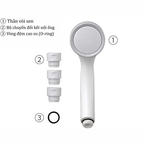 Bộ vòi sen tắm WT điều chỉnh áp suất nước mật độ cao Takagi (JSA122AS) Hàng chính hãng