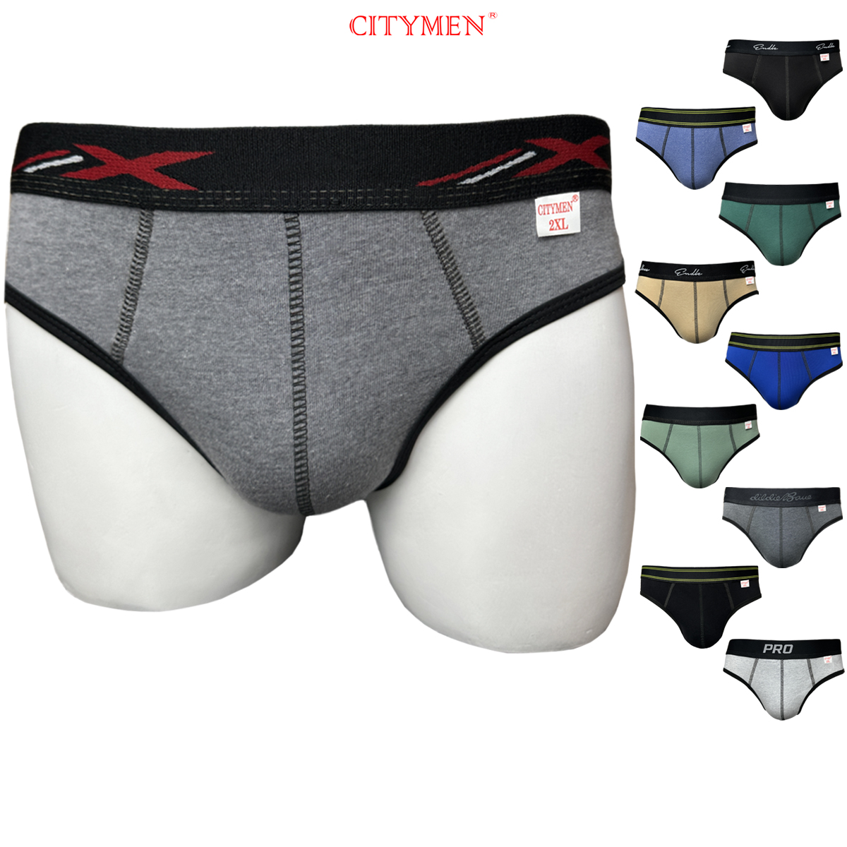 Combo 5 Quần Lót Nam nhiều lưng co giãn 2 chiều vải cotton hiệu CITYMEN, màu ngẫu nhiên, đồ lót - LMTK-MULTI2C