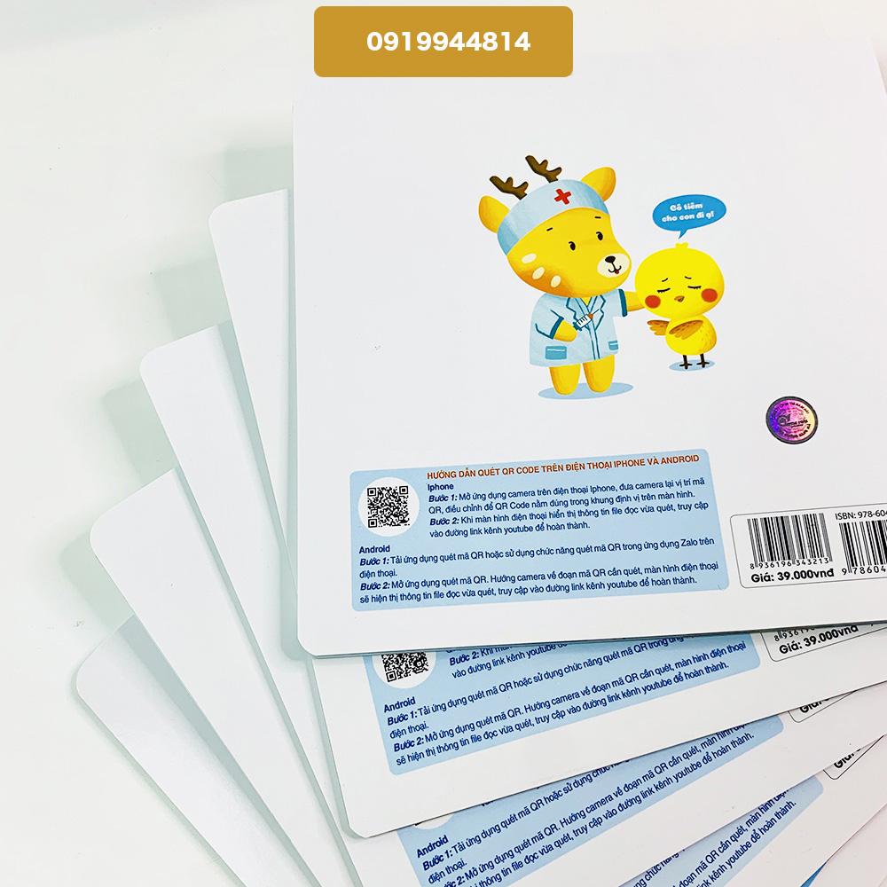 Sách - Ehon Thỏ Bông Bộ Sách Nuôi Dưỡng Tâm Hồn Cho Bé Song Ngữ Anh Việt - bộ 5 cuốn