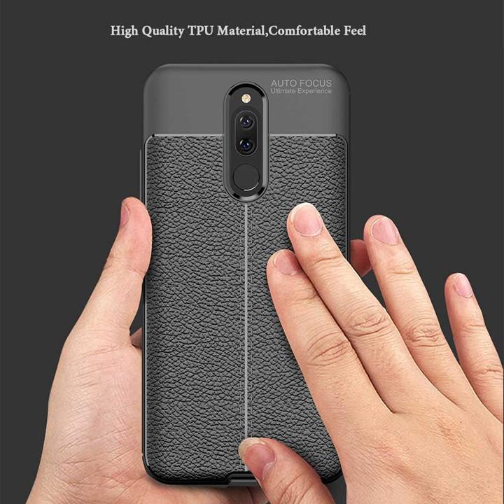 Ốp lưng Xiaomi Redmi 8 Silicon giả da Auto Focus
