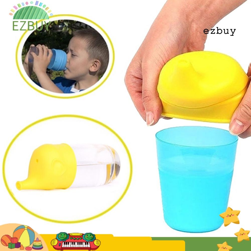 Nắp đậy cốc hút bằng silicone hình chú voi dành cho trẻ em