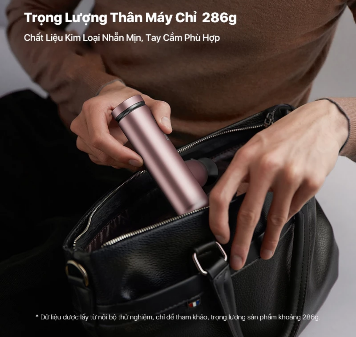 Máy Massage Cầm Tay Mini PHILIPS PPM7308 - Massage chuyên sâu - 4 Đầu massage chuyên dụng - Hàng chính hãng