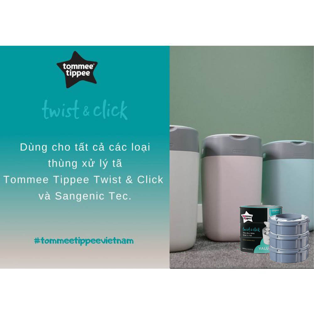 Túi xử lý tã cho bé Tommee Tippee (3 hộp)