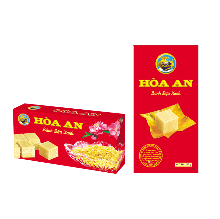 Bánh đậu xanh Hòa An hộp 200g