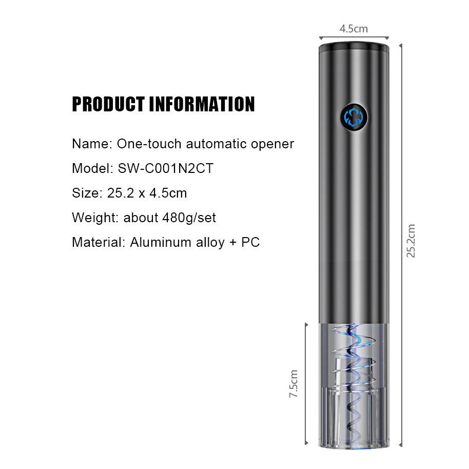 Bộ Mở Rượu Vang 4 Trong 1 Pin Sạc>>Hàng Cao Cấp>>Quà Tặng Tết Sang Trọng Mẫu Mới