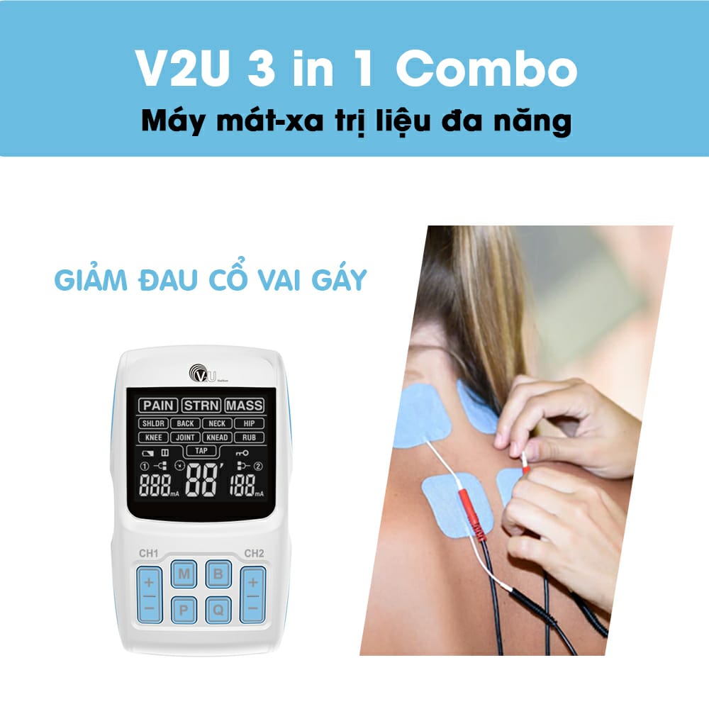 Máy Mát - Xa Trị Liệu Đa Năng ( V2U 3IN1 Combo)