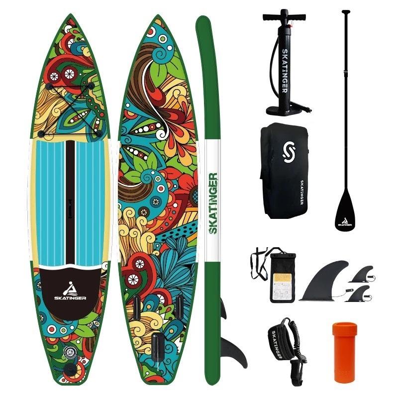 Skatinger SUP Board 11'6 - Thuyền SUP bơm hơi, ván chèo đứng họa tiết thổ cẩm bơm hơi chất lượng cao [HÀNG SẴN