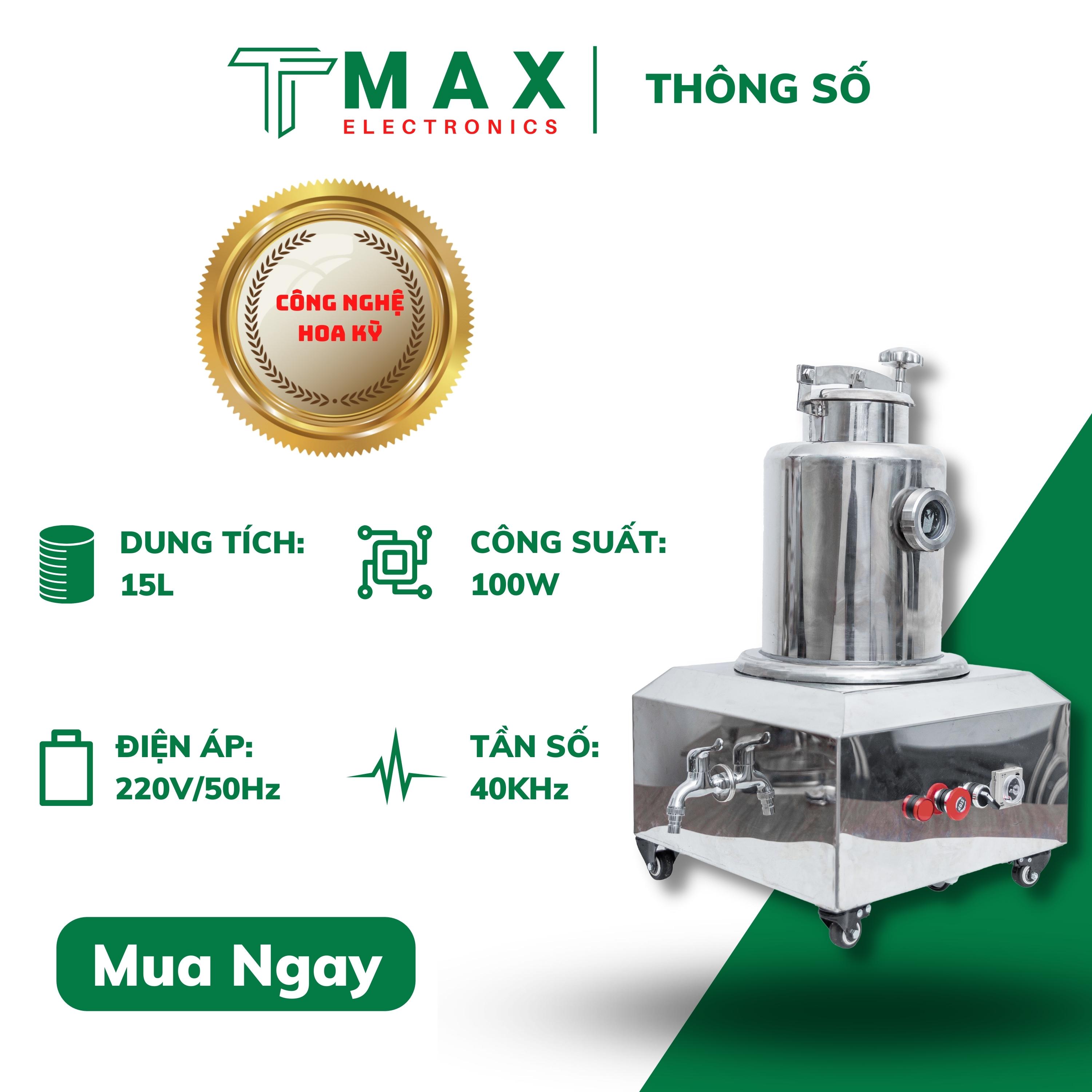 Máy Khử Độc Tố Và Lão Hóa Rượu Tmax Electronics 15L - Hàng Chính Hãng - Bảo Hành 12 Tháng