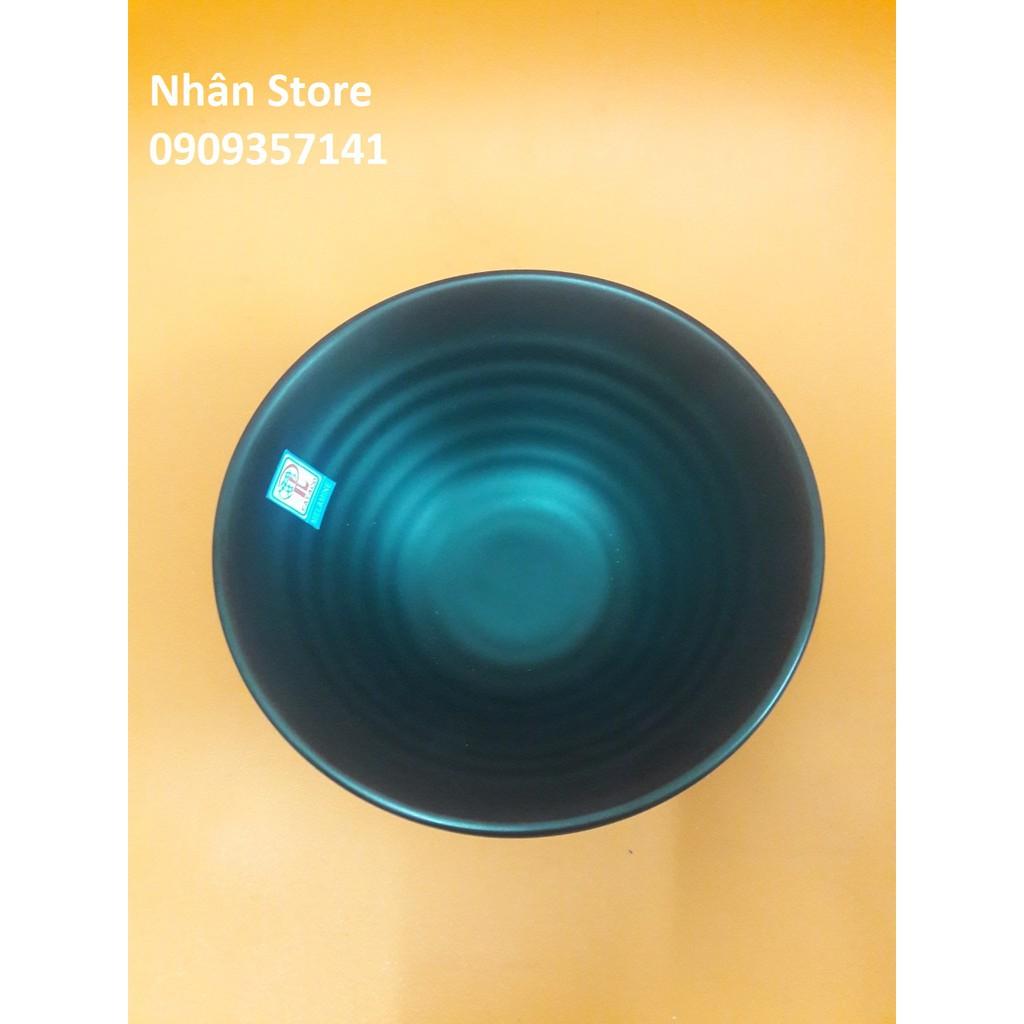 Tô nhựa Melamine size 16cm Nhám đen Ms X17N (Ảnh thật)