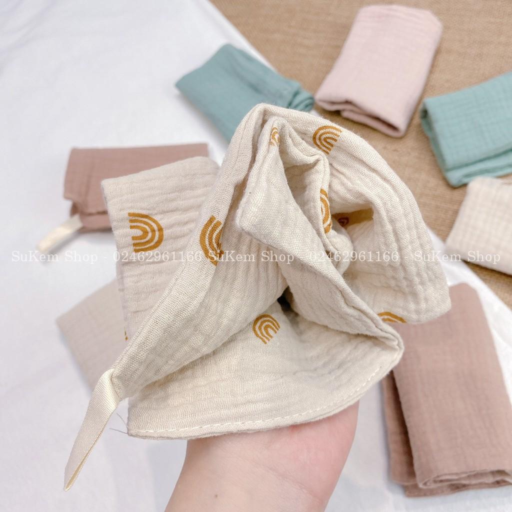 Set 5c khăn sữa Muslin 4 lớp siêu mềm