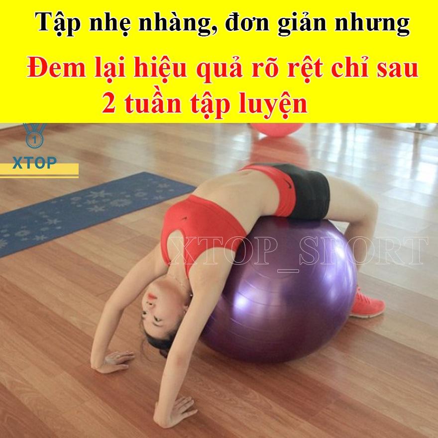 Bóng Tập Yoga Cao Cấp65cm, Bóng Tập Gym Dày 2mm Chống Nổ Bền Đẹp B65