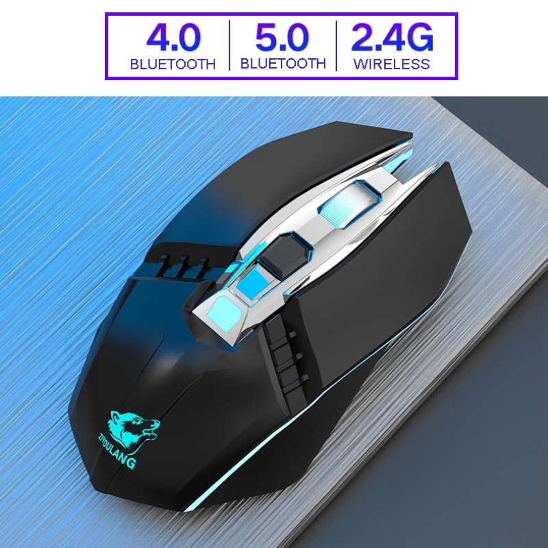 Chuột Không Dây X5 - Bluetooth 5.0 - Wireless 2.4ghz - Pin sạc - chống ồn - Hàng nhập khẩu