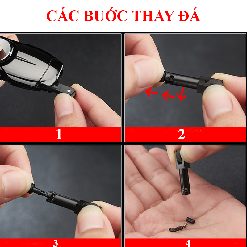 Bật Lửa Khè Gas Đá Rãnh Tay Con Quay Spinner 2in1 - Xài Gas (giao màu ngẫu nhiên)