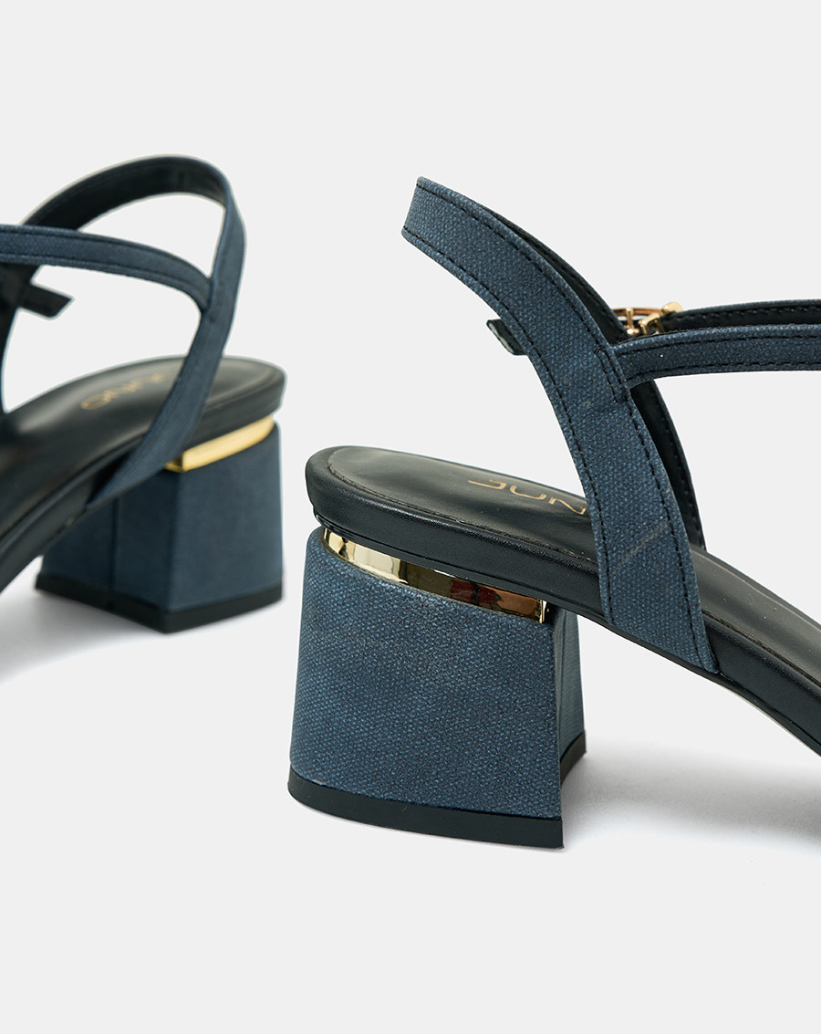 Giày Sandal Nữ 5cm Thời Trang JUNO Sandal Gót Vuông Quai Ngang Bản Lớn Quai Cổ Chân SD05106