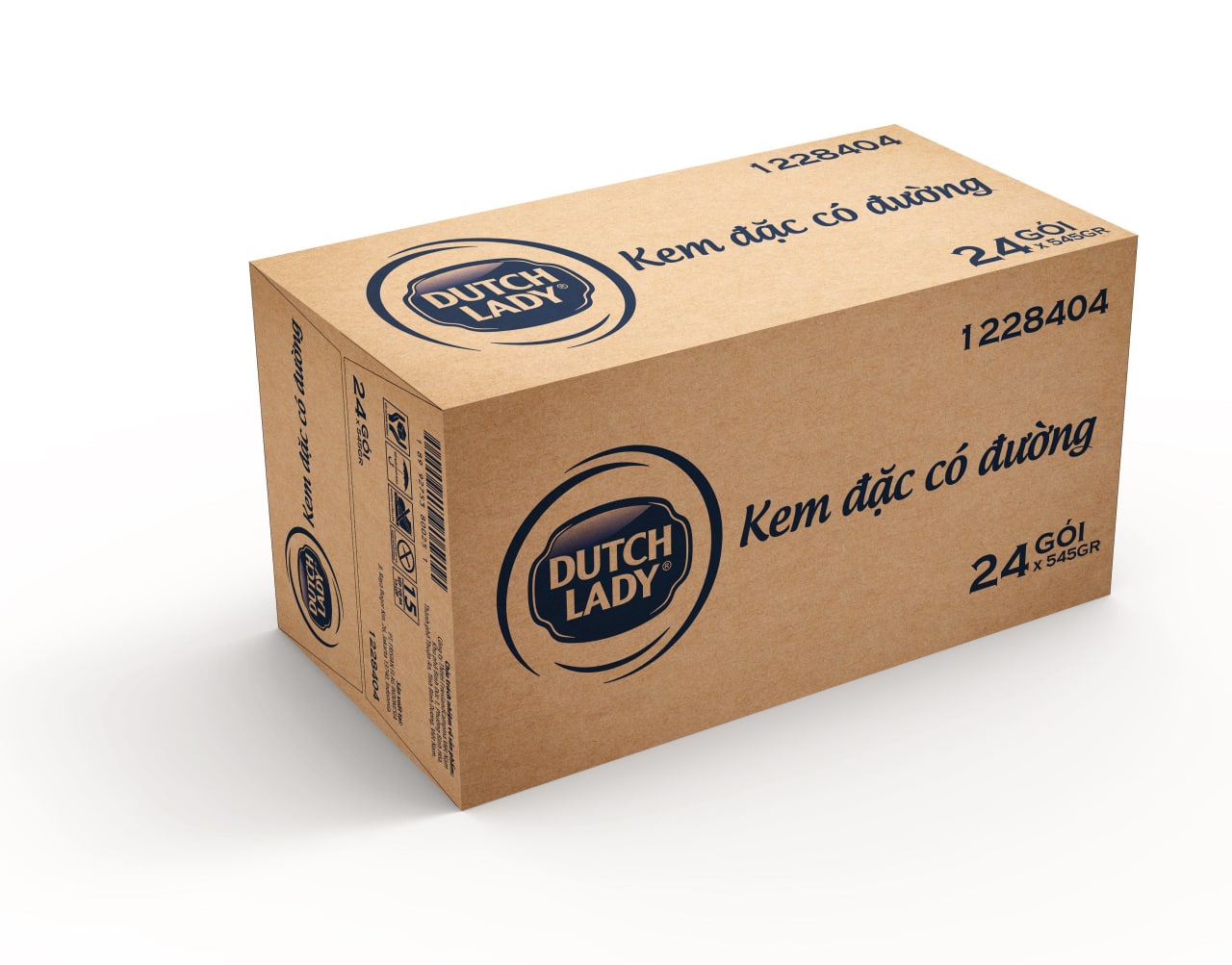 Thùng 24 túi kem đặc có đường Dutch Lady (24 túi x 545g)