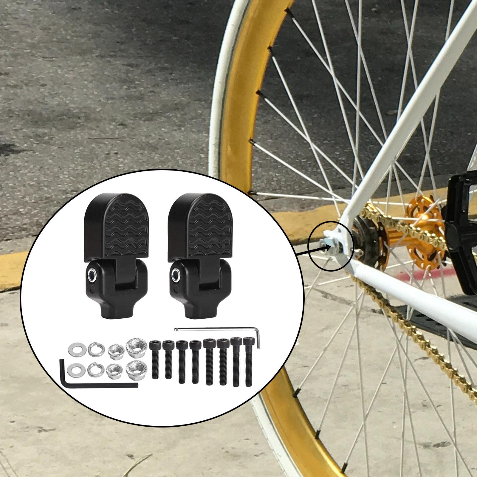Rear Pedals Universal with Tool Foldable for Electric Mountain Bike