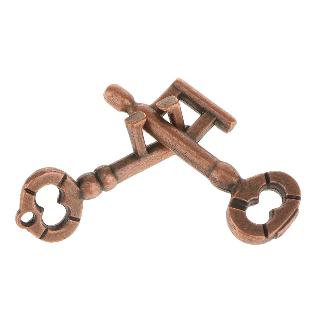 Metal Cast Puzzle Retro Vintage Lock Key IQ Mind Brain Teaser Adults Toys - intl