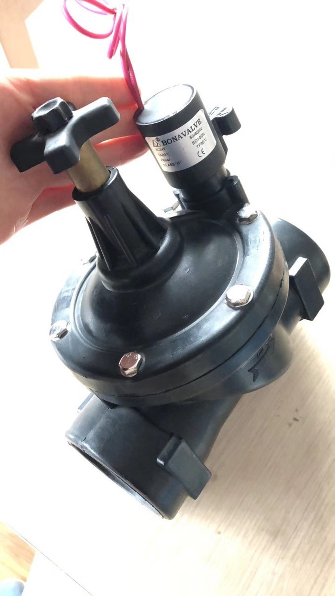 Van điện từ ngoài trời cao cấp điện 24vac dùng phi 60mm