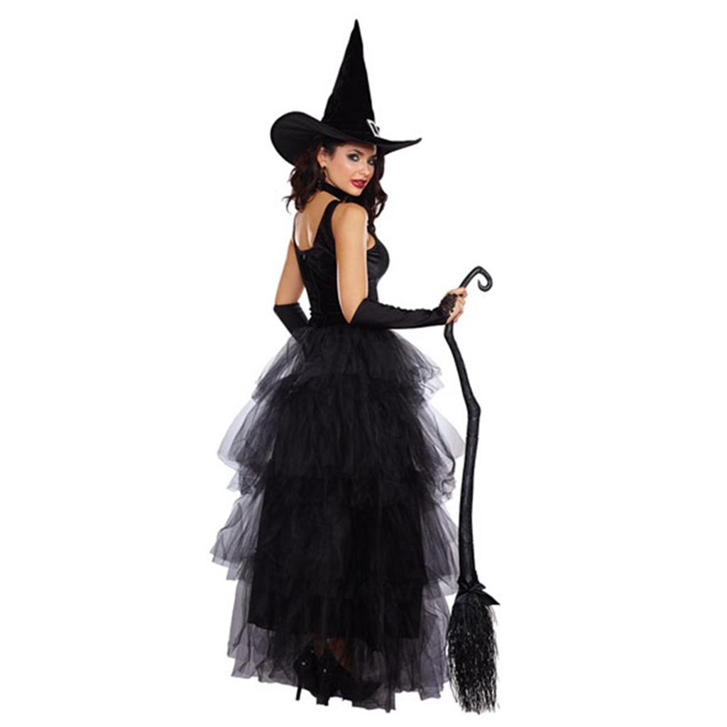 Adult Ladies Womens Witch Fancy Dress Costume Halloween Party Cosplay M