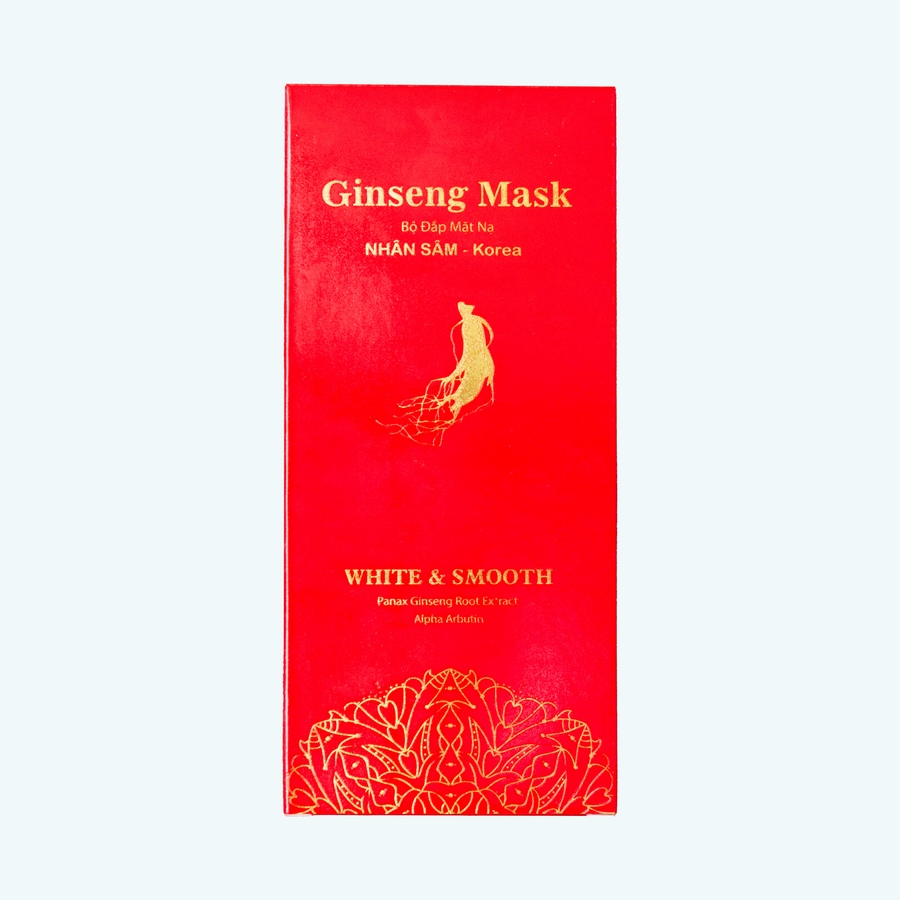 Bộ đắp mặt nạ Nhân Sâm - White & Smooth Gingseng Mask - Xinh đẹp tự nhiên