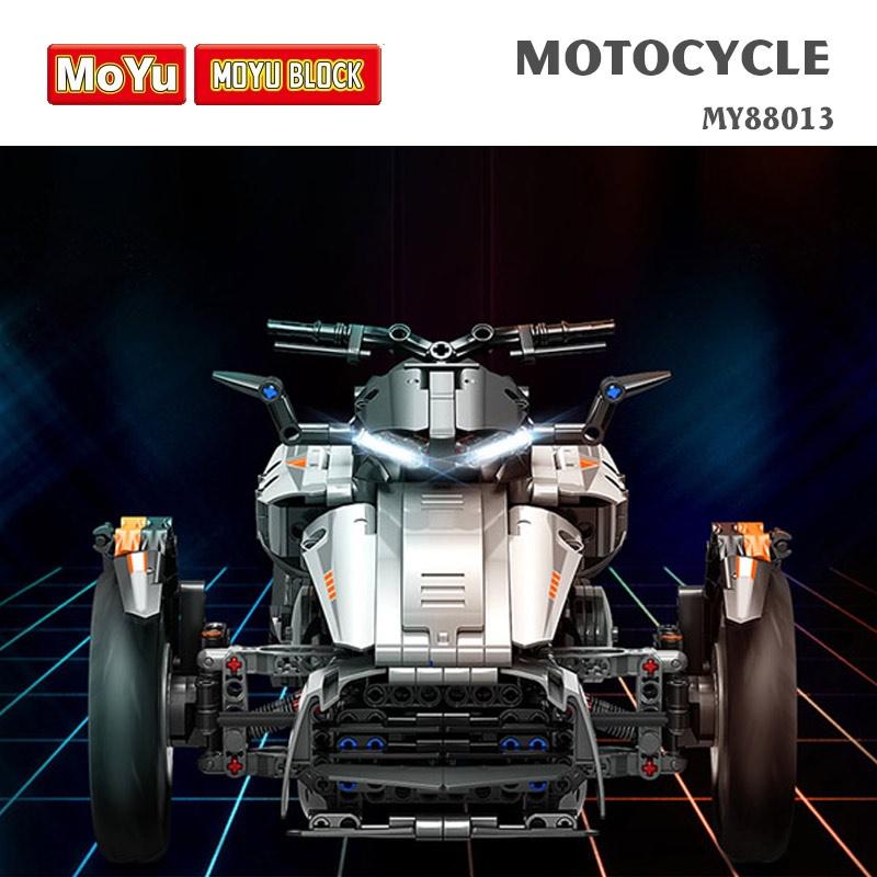 Đồ chơi lắp ráp, xếp hình xe mô tô Motorcycle – MOYU BLOCK MY88013 bản tĩnh
