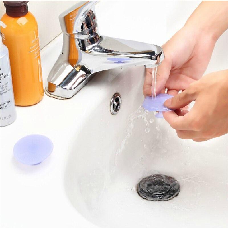 Silicone Face Scrub Brush Wash Pad Dirt Deep Clean Baby Bath Sponge Massage Wash Face Exfoliating Body Brush Bathroom Accessor
