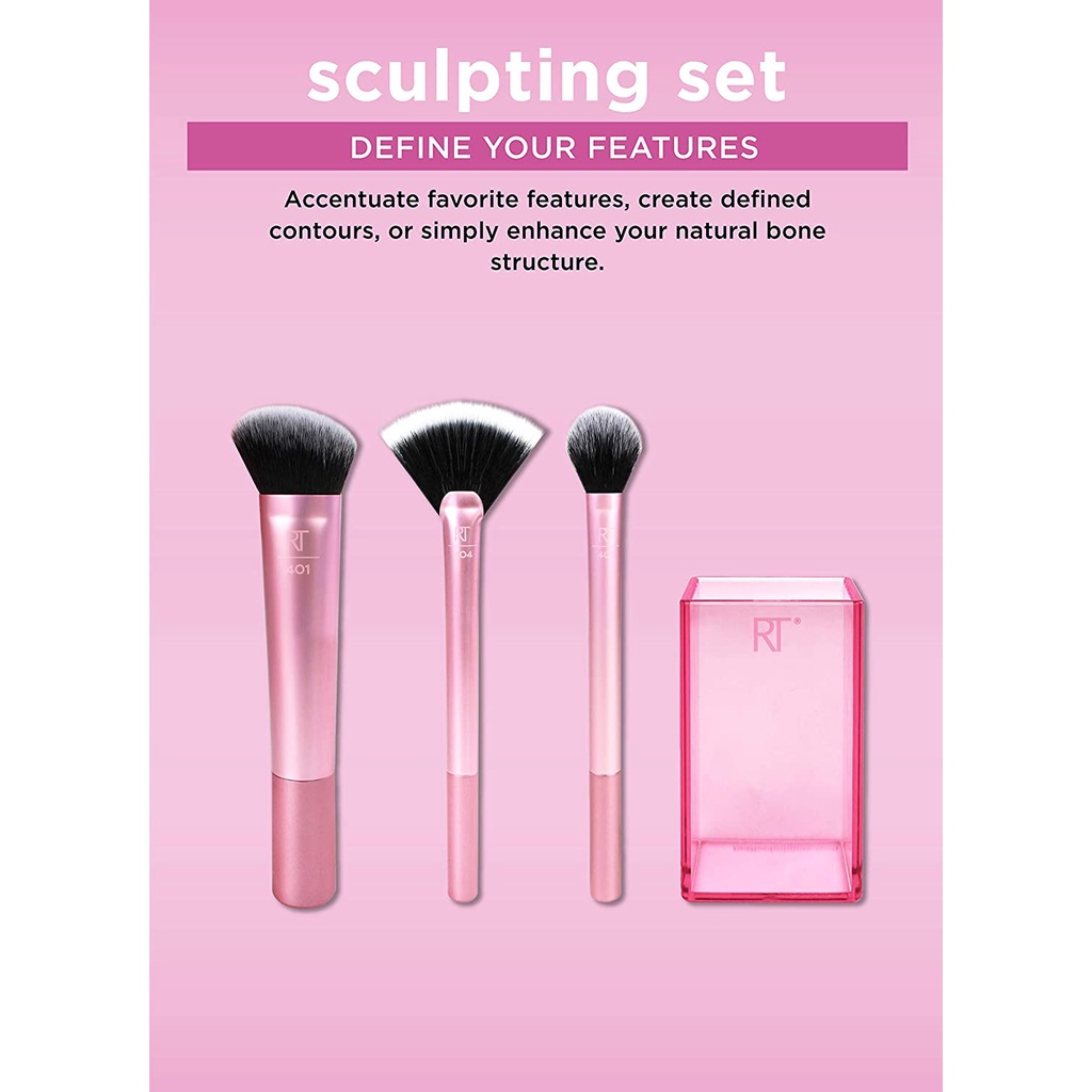 Bộ cọ 3 cây và hộp đựng Real Techniques sculpting set