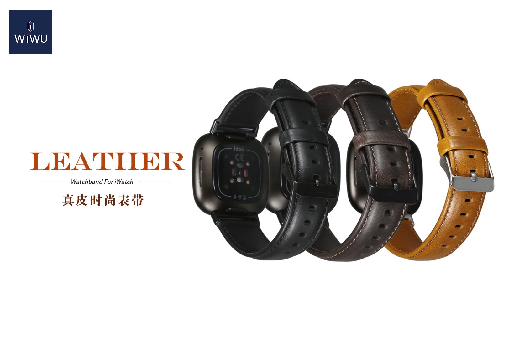 Dây Da Đồng Hồ Wiwu Leather Dành Cho Đồng Hồ Thông Minh Được Làm Bằng Da Bê Thủ Công Với Nhiều Màu Sắc - Hàng Chính Hãng