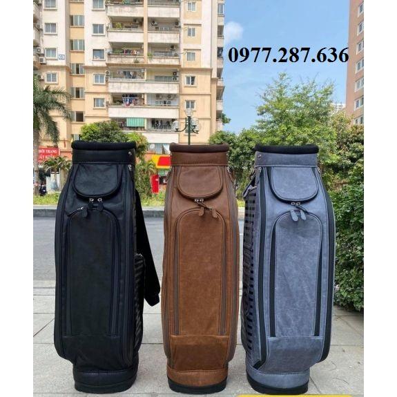 Túi đựng gậy golf đựng 14 - 16 gậy da hươu sang trọng cao cấp - TG033