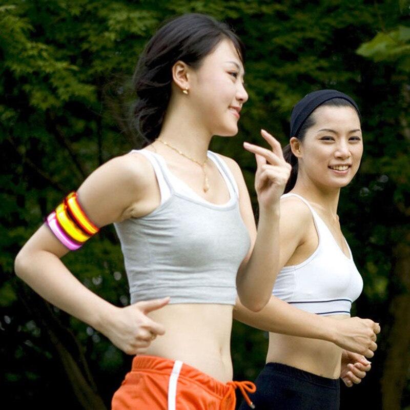 LED Reflective Light Arm Armband Strap Safety Belt For Night Running Cycling Hand Strap Wristband Wrist Bracelets Dropship