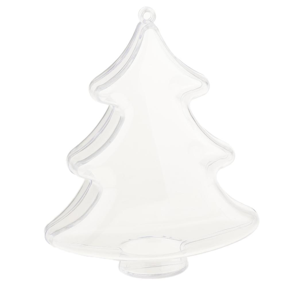 12pcs Acrylic Christmas Tree Candy Box Gift Box Christmas