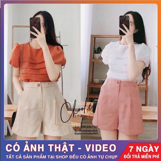 Quần Sooc, Quần Short Nữ Vải Xước X.0 Hàn, Chất Vải Thoáng Mát, Phong Cách Thời Trang Hàn Quốc