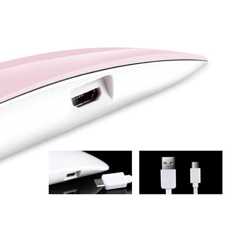 Máy hơ gel SUN mini - Máy làm khô móng tay nail - Đèn Led UV sấy khô gel sơn móng tay xài cổng sạc điện thoại USB