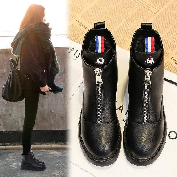 Giày bốt Chelsea 2021 phong cách Anh Quốc thời trang thu đông cho nữ