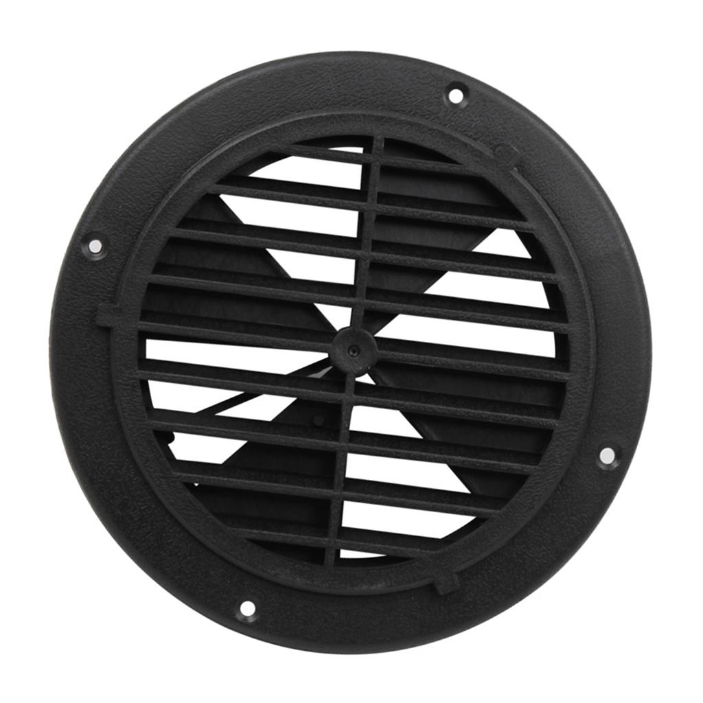 6.5" BLACK ROUND ABS PLASTIC VENT COVER Auto Boat Marine RV Trailer