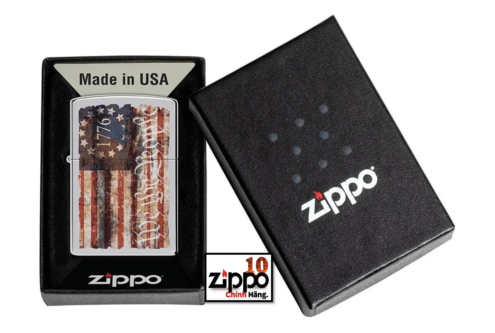 Bật lửa ZIPPO 49779 Americana Design - Chính hãng 100%