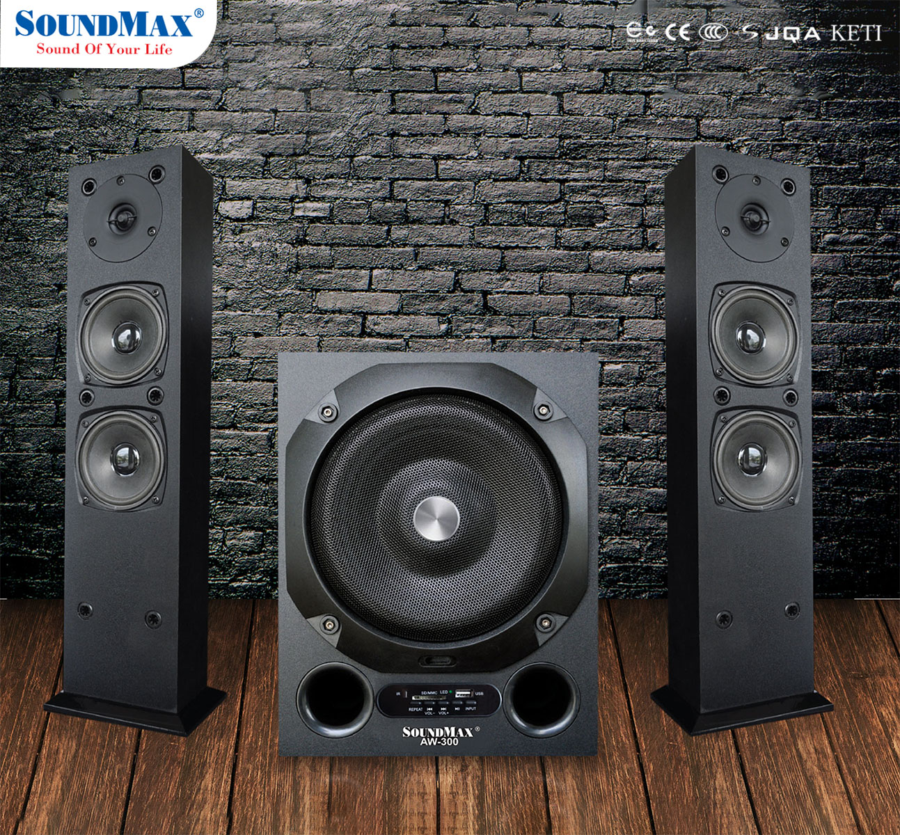 Loa Vi Tính 2.1 SoundMax AW-300 - HÀNG CHÍNH HÃNG