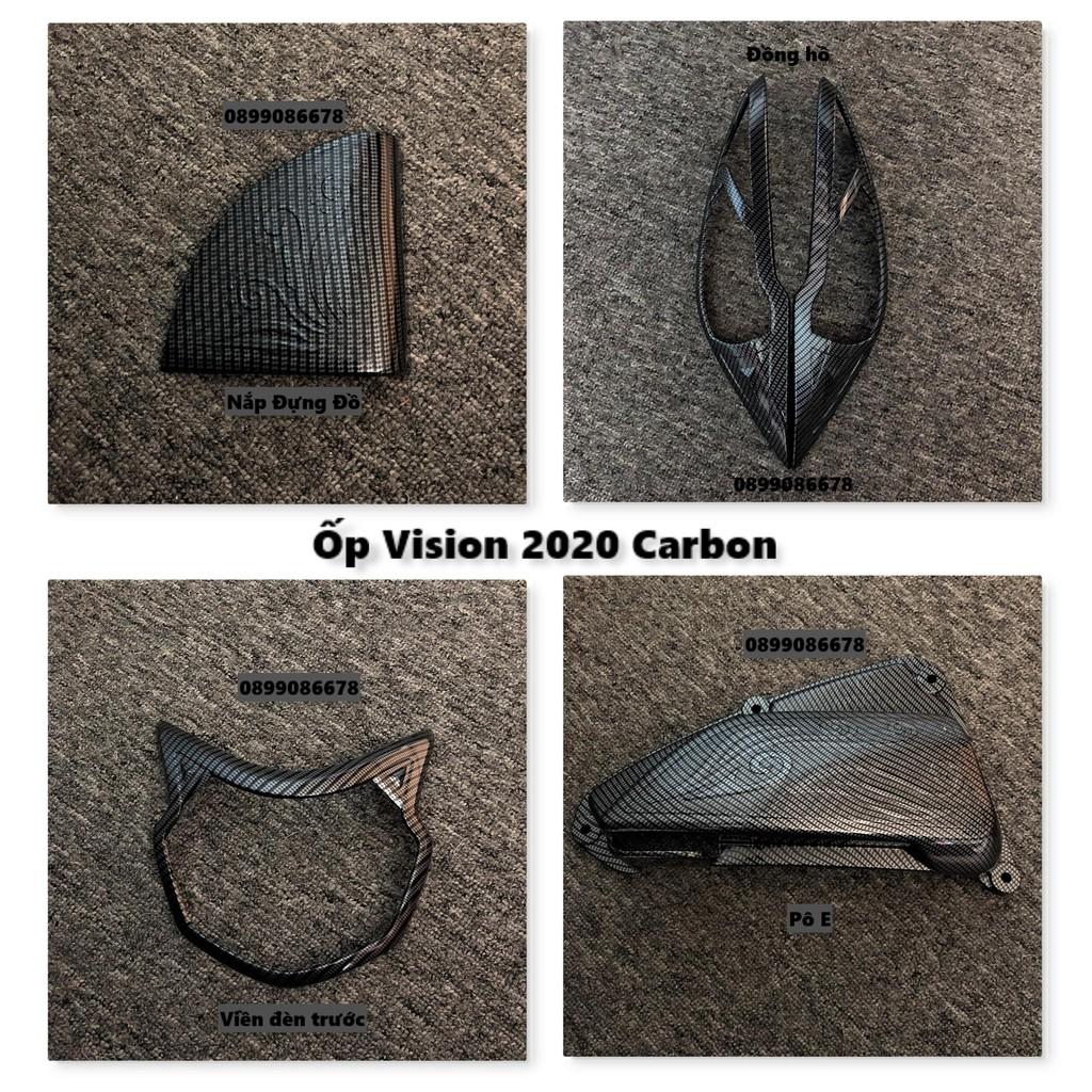 Phụ Kiện Ốp Dành Cho Xe Máy Vision 2021 / 2022 - Nhúng Carbon