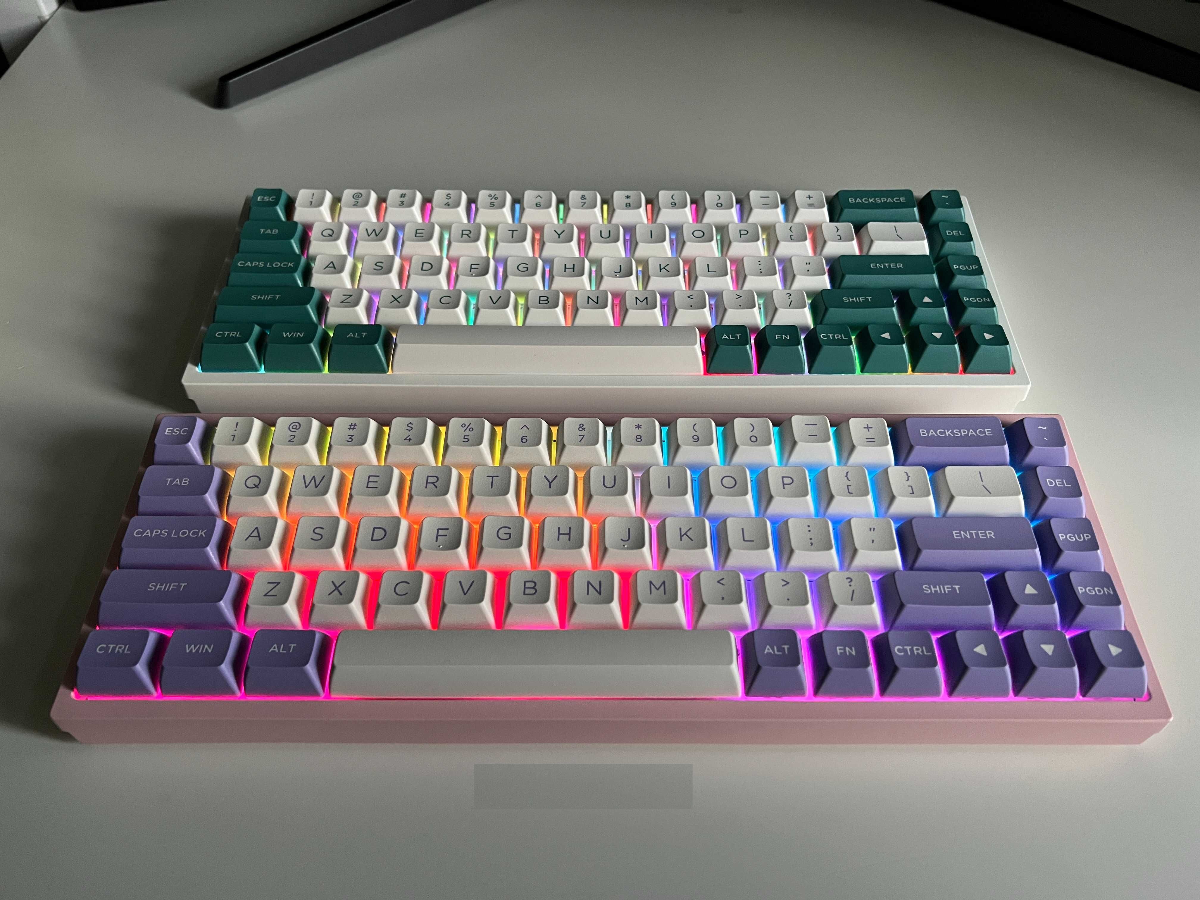 Bàn phím cơ FL-Esports FL680SAM (Night Black/Peach/Aqua Green/Purple/Banana) 3 mode - Hàng chính hãng