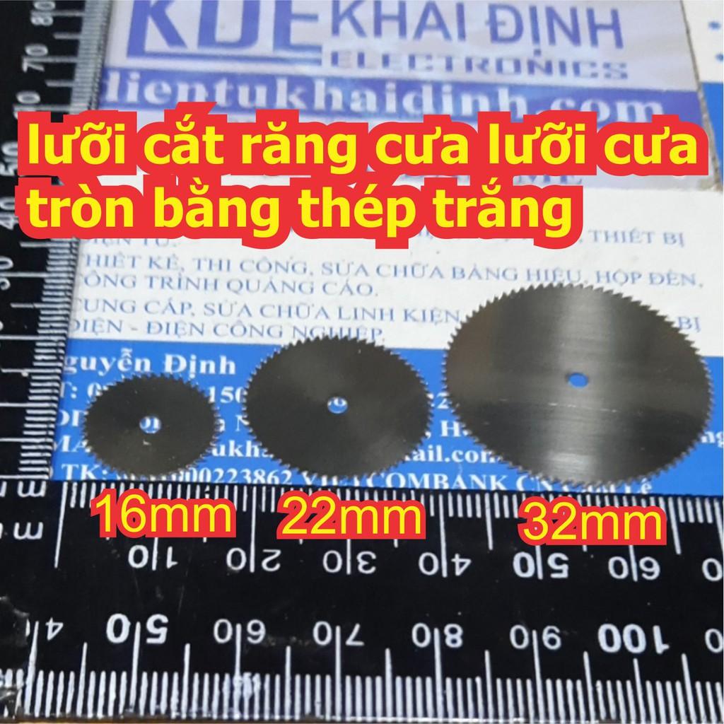 lưỡi cắt răng cưa lưỡi cưa tròn bằng thép trắng đường kính 16mm 22mm 32mm kde7374