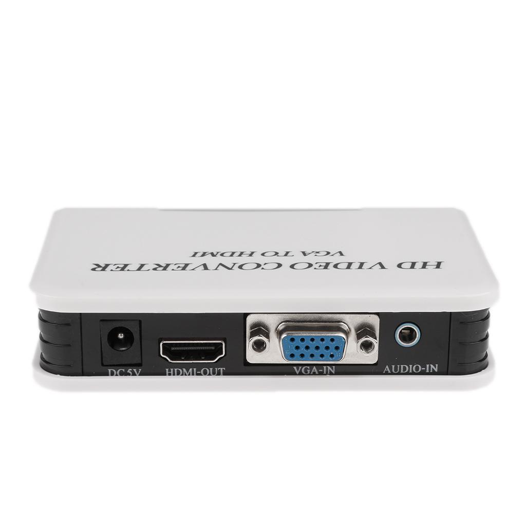VGA to HDMI 1080P Full HD HDTV Video Converter Adapter Box for Laptop HDTV